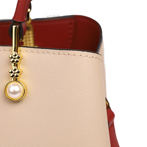 Embroidery Genuine Leather Elegant Crossbody Bag Veined Pattern - SinoCultural -- SC1753-A1