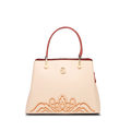 Embroidery Genuine Leather Elegant Crossbody Bag - SinoCultural -- SC1753-A4