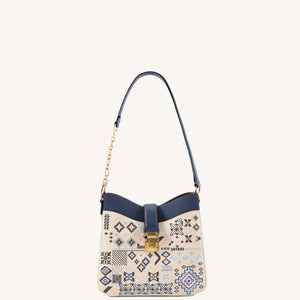 Heritage Geometric Embroidery Shoulder Bag – Elegant Chinese Style Handbag-brocademodern