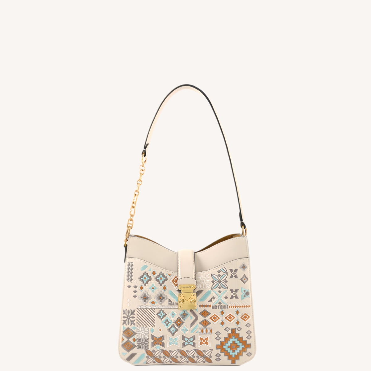 Heritage Geometric Embroidery Shoulder Bag – Elegant Chinese Style Handbag-brocademodern
