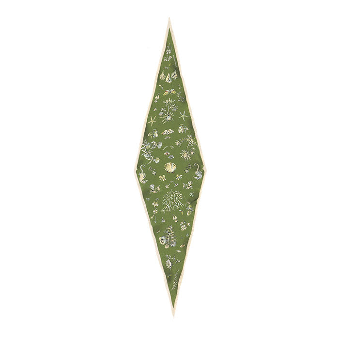 Close view of mulberry silk scarf showing smooth silk texture, color detail, and refined drape featuring A Wearable Whisper