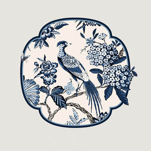 Chinoiserie Blue and White Porcelain Decorative Throw Pillow for Bedroom - SinoCultural -- SJZBZ077AA45