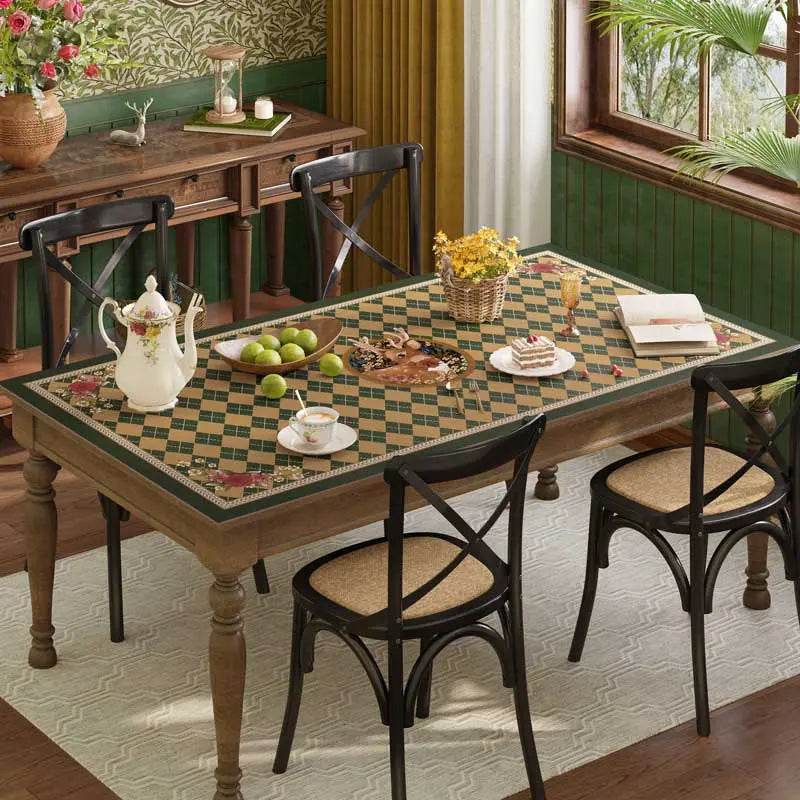 Christmas Limited Series Green Festive Reindeer Table Mat - SinoCultural -- HS-CZD1149-1