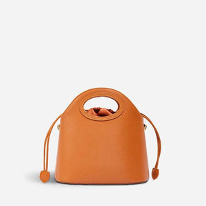 Zhuang Brocade Vintage Drawstring Bucket Bag - SinoCultural -- FJ120670