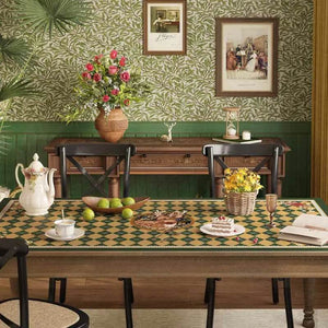 Christmas Limited Series Green Festive Reindeer Table Mat - SinoCultural -- HS-CZD1149-1