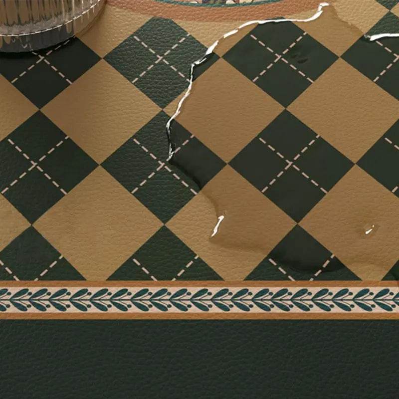 Christmas Limited Series Green Festive Reindeer Table Mat - SinoCultural -- HS-CZD1149-1
