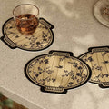 Chinoiserie Diatomite Absorbent Quick-Dry Non-Slip Round Coaster - SinoCultural -- TM054A12