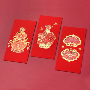 Chinese New Year Red Envelopes Blessings Wedding & Birthday - SinoCultural -- CNY019-1