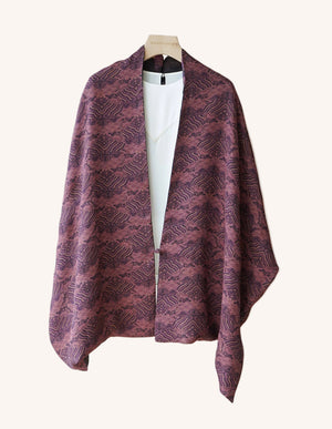 Phoenix Tail Butterfly Xiangyunsha Silk Shawl – Double-Sided Wrap