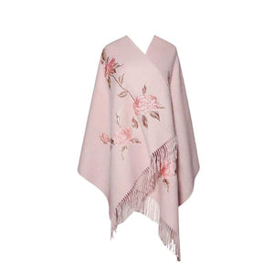 Handcrafted Su Embroidery Cashmere Scarf Luxury Gift Box 200x70cm - SinoCultural -- HYFSJ013-3