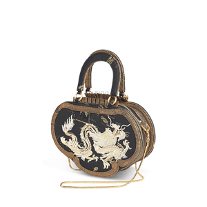 Ruyi Loong Embroidered Tote Bag – Ultra-Light 205g,Recycled Fabric & Hualuo Silk - SinoCultural -- GD1210