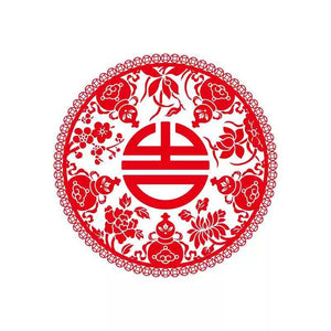 Chinese New Year 2025 Fu Character Static Cling Window Decals - SinoCultural -- CNY004-1