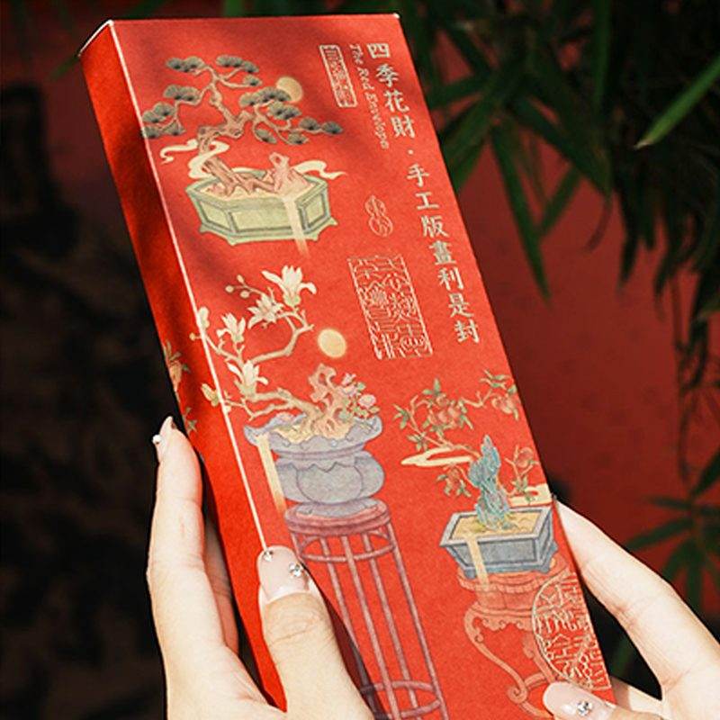 Chinese New Year Red Envelopes 2025 New Year Gift Lai See Pack - SinoCultural -- CNY027