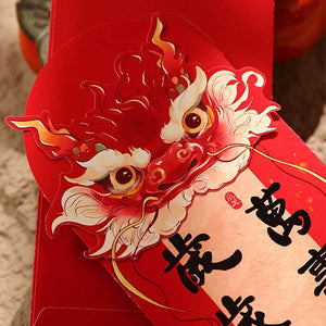 Chinese New Year Red Envelopes Creative Lucky Money Pouches - SinoCultural -- CNY015