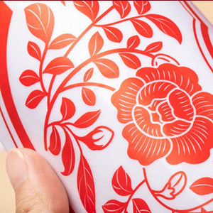 Chinese New Year 2025 Fu Character Static Cling Window Decals - SinoCultural -- CNY004-1