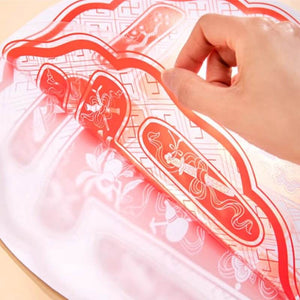 Chinese New Year 2025 Fu Character Static Cling Window Decals - SinoCultural -- CNY004-1
