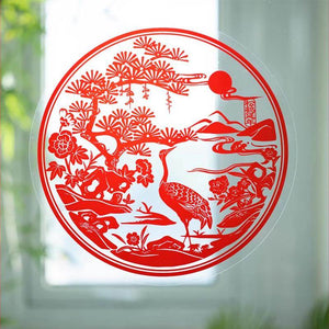 Chinese New Year Decorations Spring Festival Window Clings - SinoCultural -- CNY003