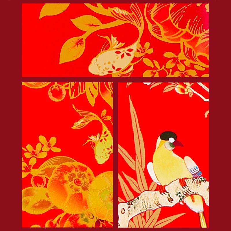 Chinese New Year Spring Festival Couplets Door Decor - SinoCultural -- CNY011-1