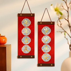 Chinese New Year Spring Festival Lucky Couplets Decor - SinoCultural -- CNY010