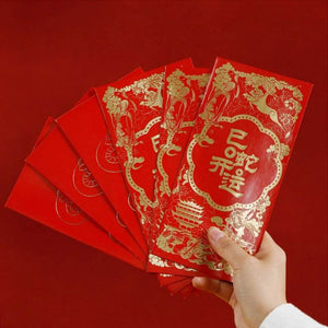 Chinese New Year Fu Tube Spring Couplets in Gift Cylinder Box - SinoCultural -- CNY012
