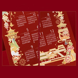 Chinese New Year Couplets Red Envelopes Housewarming Gift Box - SinoCultural -- CNY007