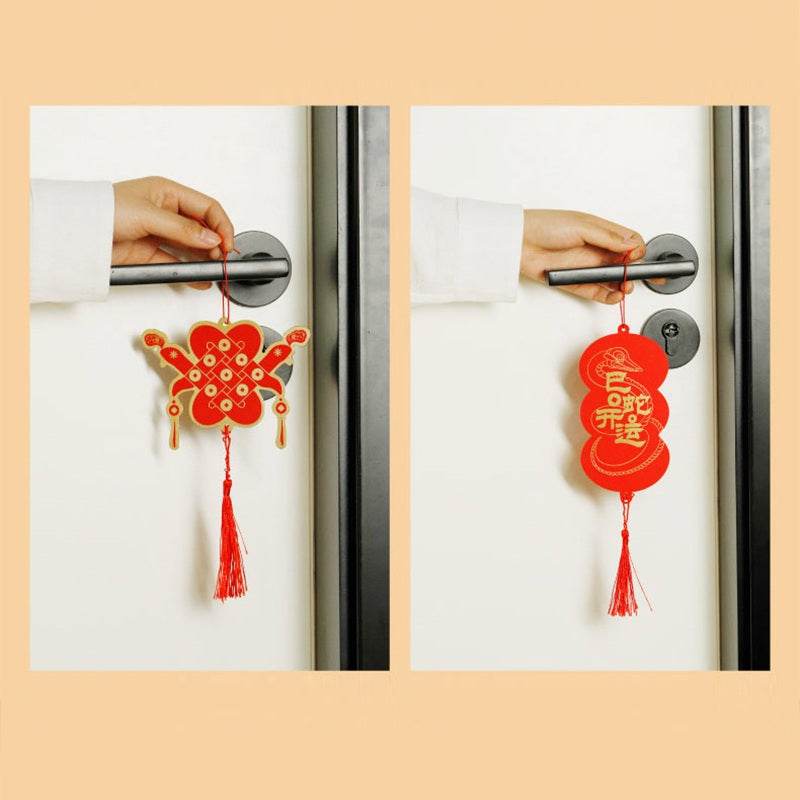 Chinese New Year Fu Tube Spring Couplets in Gift Cylinder Box - SinoCultural -- CNY012
