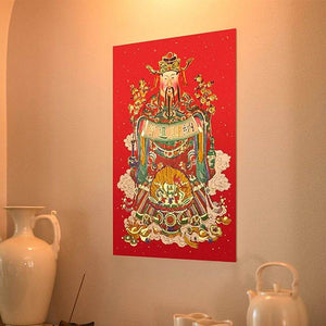 Chinese New Year Couplets Red Envelopes Housewarming Gift Box - SinoCultural -- CNY006