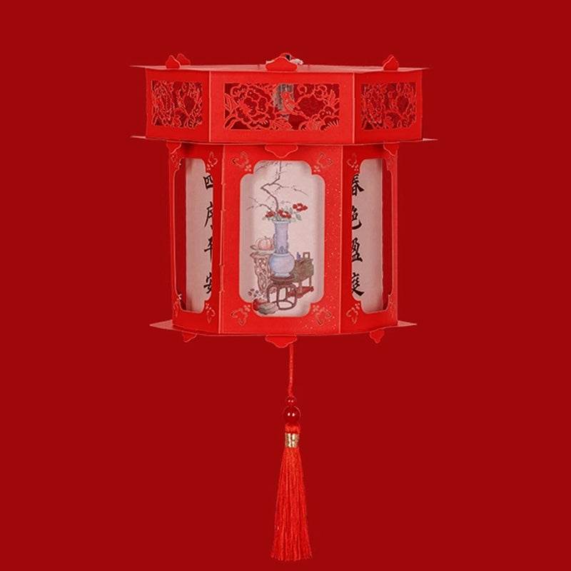 Chinese New Year Couplets Red Envelopes Housewarming Gift Box - SinoCultural -- CNY006