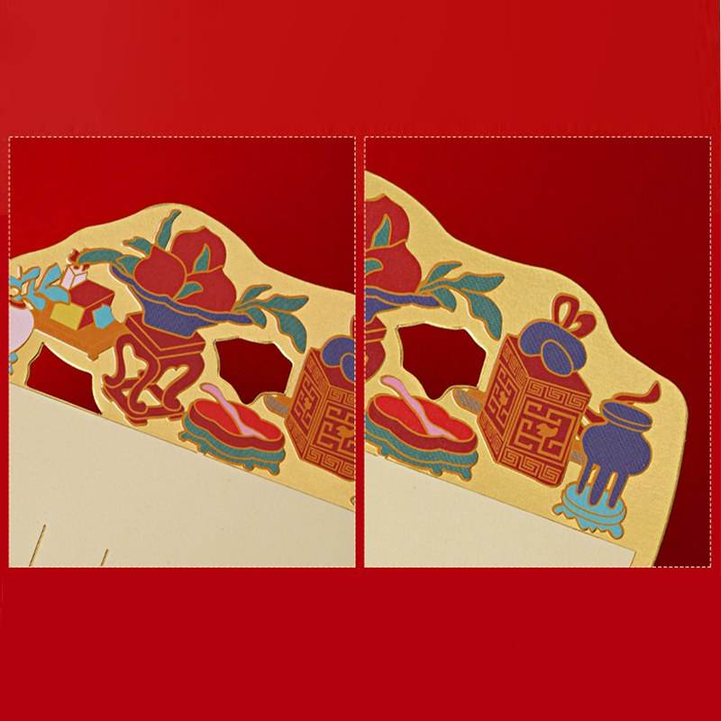 Chinese New Year Fortune & Blessing Creative Red Envelopes - SinoCultural -- CNY020
