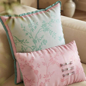 Chinoiserie Luxe Fresh Living Room Sofa Throw Pillow - SinoCultural -- SJZBZ063A