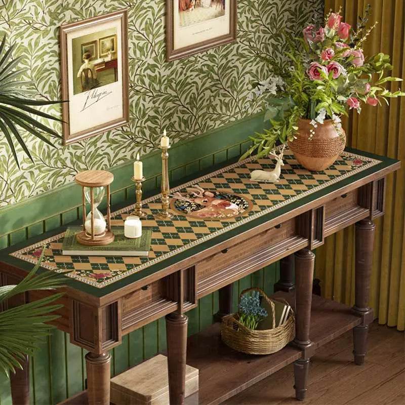 Christmas Limited Series Green Festive Reindeer Table Mat - SinoCultural -- HS-BGD4156-1