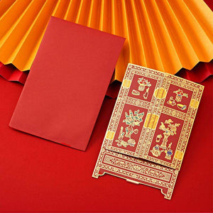 Chinese New Year Fortune & Blessing Creative Red Envelopes - SinoCultural -- CNY020