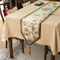 Chinoiserie Original Spring Flowers Table Runner - SinoCultural -- TR008C220