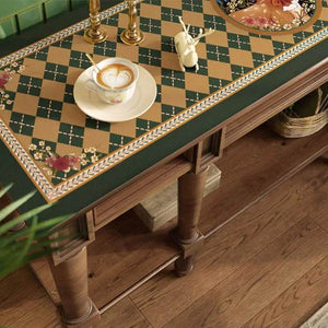 Christmas Limited Series Green Festive Reindeer Table Mat - SinoCultural -- HS-BGD4156-1
