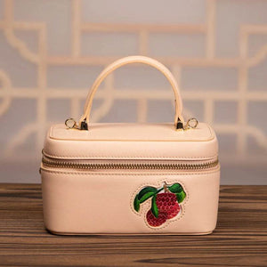 Sinocultural Handcrafted Embroidered Lychee Makeup Bag - SinoCultural -- BXW06WCS189A02