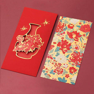 Chinese New Year Red Envelopes Blessings Wedding & Birthday - SinoCultural -- CNY019-1