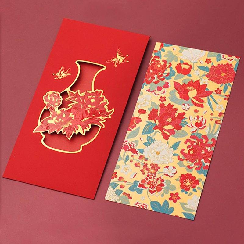 Chinese New Year Red Envelopes Blessings Wedding & Birthday - SinoCultural -- CNY019-1