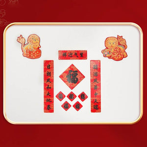 Chinese New Year 2025 Blessings Spring Festival Couplets Gift Set - SinoCultural -- CNY023