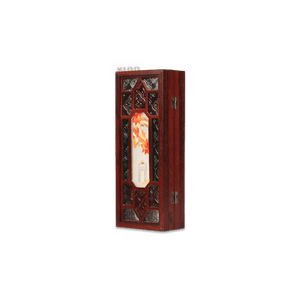 Embroidery Chinese Style Rosewood Cantonese Mansion Window Ornament - SinoCultural -- BXL06WCS174A02