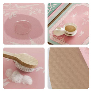 Chinoiserie Powder Pink Kitchen Countertop Drying Mat Dining Mat - SinoCultural -- TMO51A30