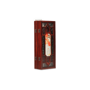 Embroidery Chinese Style Rosewood Cantonese Mansion Window Ornament - SinoCultural -- BXL06WCS174A02