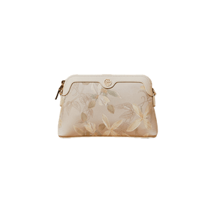 Mulberry Silk Leather Exquisite Jacquard Clutch Bag - SinoCultural -- P170029