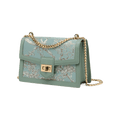 Embroidery Leather Shoulder Square Handbag Sacred Tree - SinoCultural -- SC1629-A2