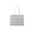 Zhuang Brocade Handicraft Large-Capacity Commuter Tote Bag - SinoCultural -- FJ120765-2
