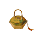 Chinese Painting Xiangyunsha Silk Tote Bag Designer Handbag - SinoCultural -- P17062305-2