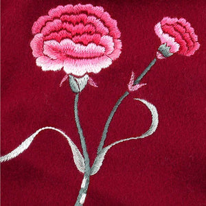 Handmade Suzhou Embroidery Wool Cashmere Scarf Shawl for Women 200x38cm - SinoCultural -- HYFSJ056-1