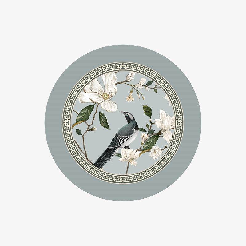 Chinoiserie Diatomite Absorbent Quick-Dry Non-Slip Round Coaster - SinoCultural -- TM026A16