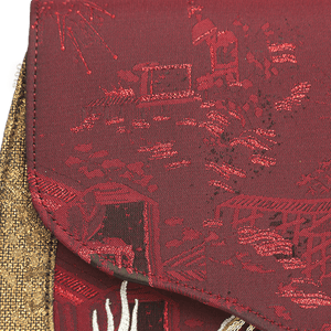 Ultra-Light Saddle Loong Embroidery Bag Recycled Fabric with Hualuo Silk 216g - SinoCultural -- GD1201