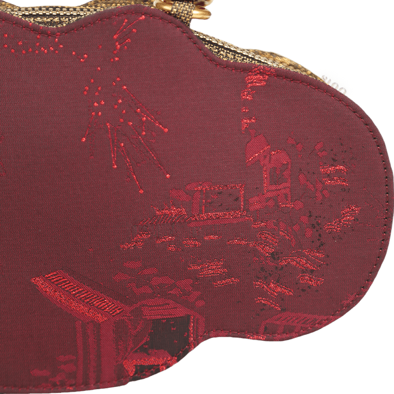 Ultra-Light Ruyi Loong Embroidery Handbag – Recycled Fabric with Hualuo Silk 205g - SinoCultural -- GD1211