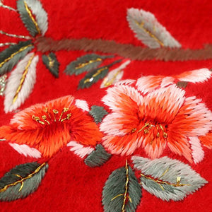 Handmade Embroidery Wool Cashmere Scarf Winter Wrap Shawl 200x38cm - SinoCultural -- HYFSJ054-1